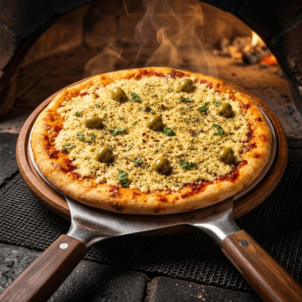 Pizza Muzzarella + Aceitunas
