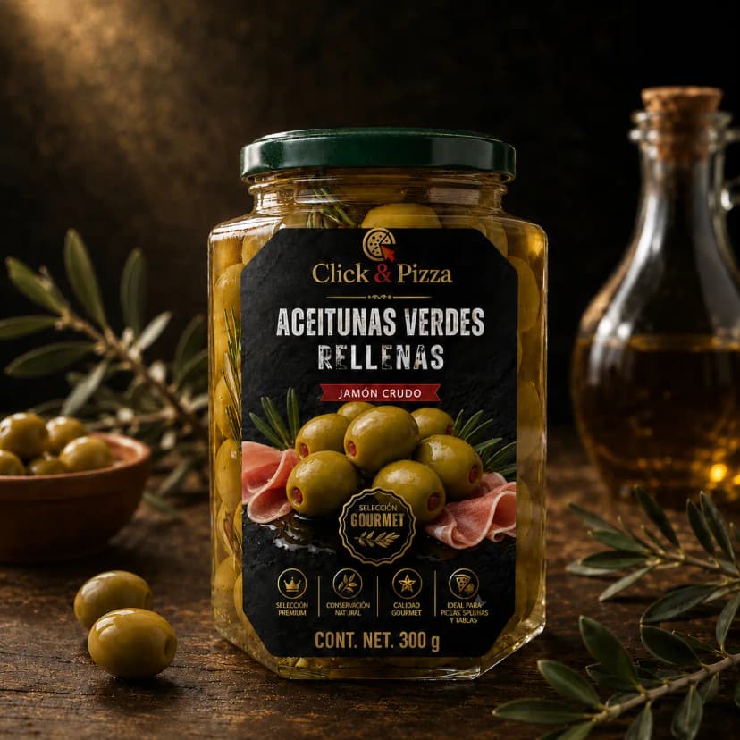 Aceituna rellena de Jamón Cocido